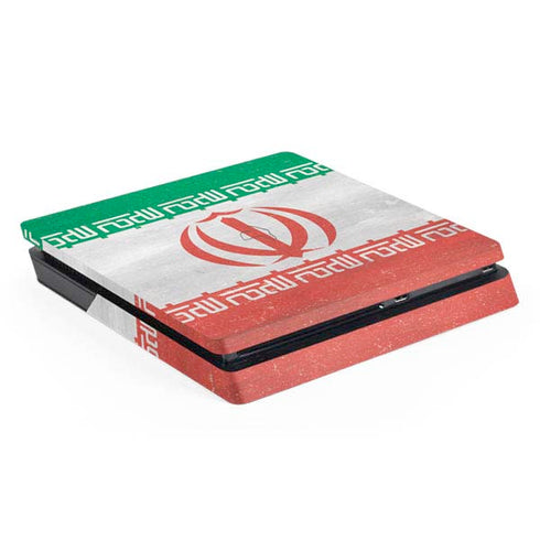Iran Flag Distressed PS4 Slim Skin